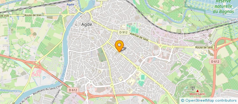 localisation de l'entreprise SCI DU TREDOS  AGDE