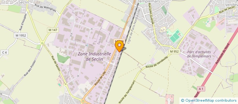 localisation de l'entreprise SCI DU TREFLE à SECLIN