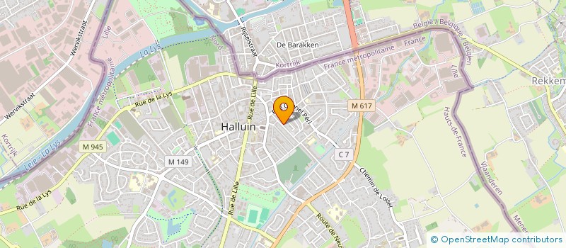 localisation de l'entreprise SCI DU TREFLE  HALLUIN