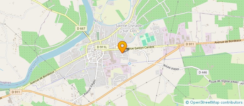 localisation de l'entreprise SCI DU TREIL  SAINTE-LIVRADE-SUR-LOT