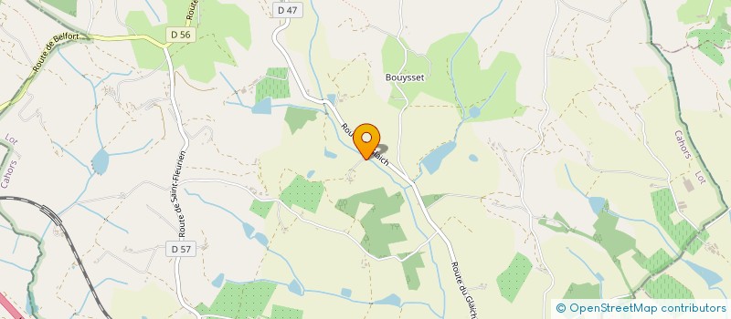 localisation de l'entreprise SCI DU TREILHOU  BELFORT-DU-QUERCY