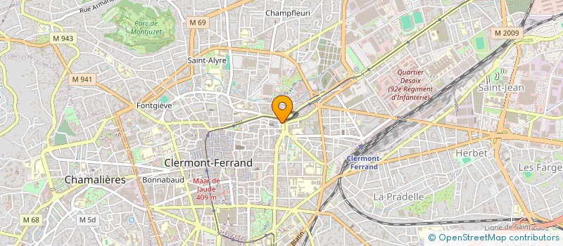 localisation de l'entreprise SCI DU TREIZE  CLERMONT-FERRAND