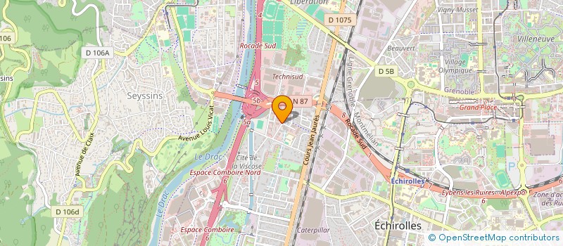 localisation de l'entreprise SCI DU TREMBLAY  ECHIROLLES