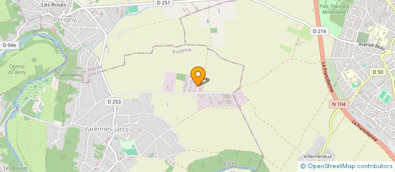 localisation de l'entreprise SCI DU TREMBLAY  VARENNES-JARCY