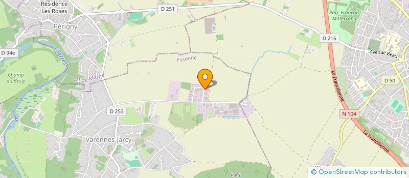 localisation de l'entreprise SCI DU TREMBLAY  VARENNES-JARCY