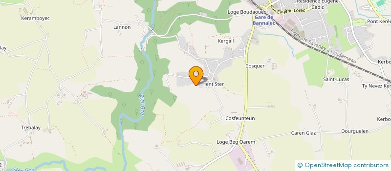 localisation de l'entreprise SCI DU TREMEUR  BANNALEC