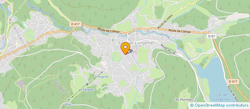 localisation de l'entreprise SCI DU TREMPLIN à XONRUPT-LONGEMER
