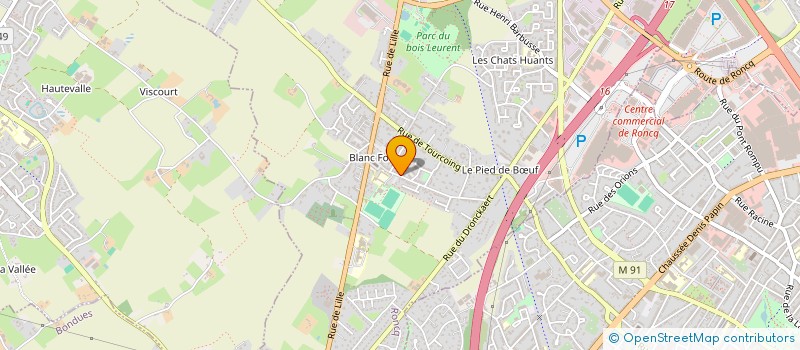 localisation de l'entreprise SCI DU TRENTE SEPT RUE JULES WATTEUW à RONCQ