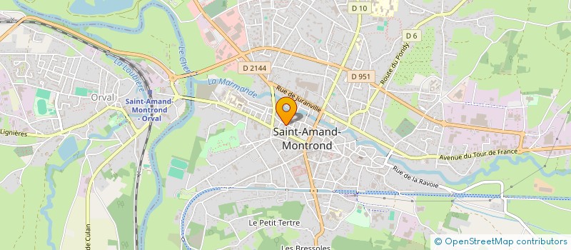 localisation de l'entreprise SCI DU TRENTE TROIS  SAINT-AMAND-MONTROND