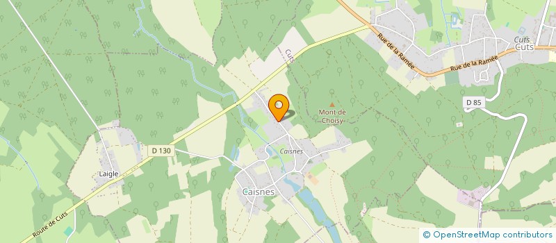 localisation de l'entreprise SCI DU TREPORT  CAISNES