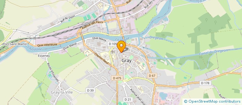 localisation de l'entreprise SCI DU TREPOT à GRAY