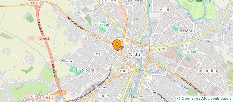 localisation de l'entreprise SCI DU TRESOR  CASTRES