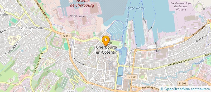 localisation de l'entreprise SCI DU TRESOR à CHERBOURG-EN-COTENTIN