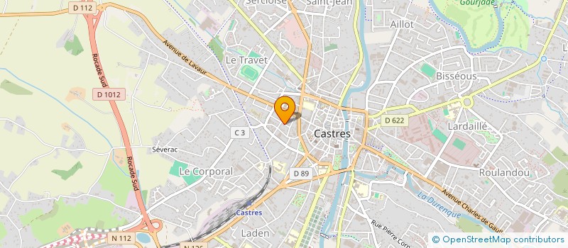 localisation de l'entreprise SCI DU TRESOR  CASTRES
