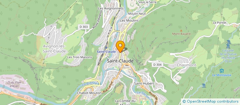 localisation de l'entreprise SCI DU TRIANGLE à SAINT-CLAUDE