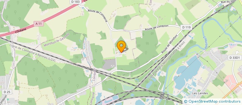 localisation de l'entreprise SCI DU TRIANGLE  LOMBRON