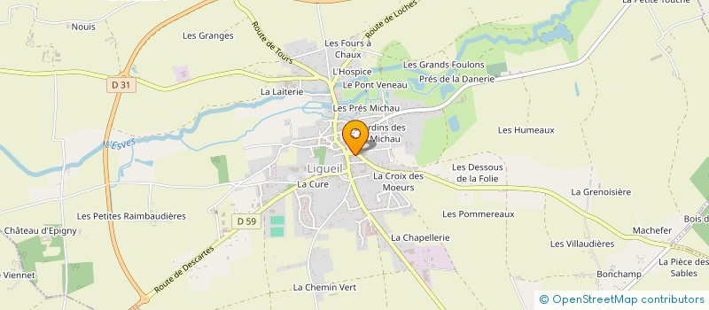 localisation de l'entreprise SCI DU TRIANGLE  LIGUEIL