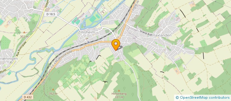 localisation de l'entreprise SCI DU TRIANGLE  ZILLISHEIM