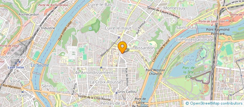 localisation de l'entreprise SCI DU TRIANGLE D OR  CALUIRE-ET-CUIRE