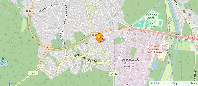 localisation de l'entreprise SCI DU TRIANGLE D'OR à LA TESTE-DE-BUCH