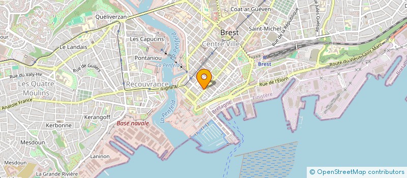 localisation de l'entreprise SCI DU TRIANGLE D'OR  BREST