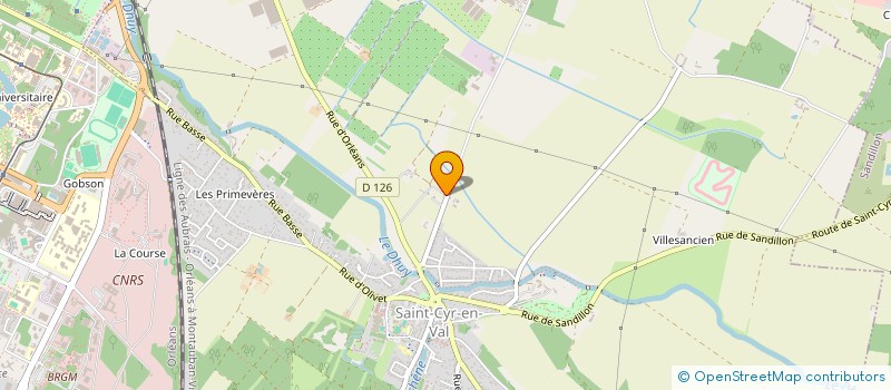 localisation de l'entreprise SCI DU TRIANGLE VERT à SAINT-CYR-EN-VAL