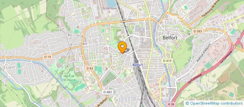 localisation de l'entreprise SCI DU TRIAS à BELFORT