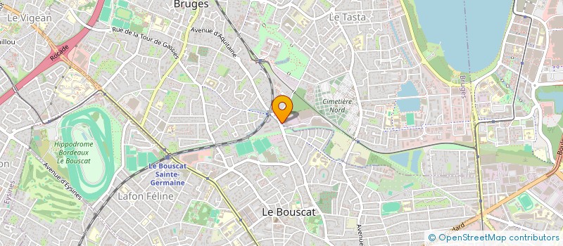 localisation de l'entreprise SCI DU TRICOU  BRUGES