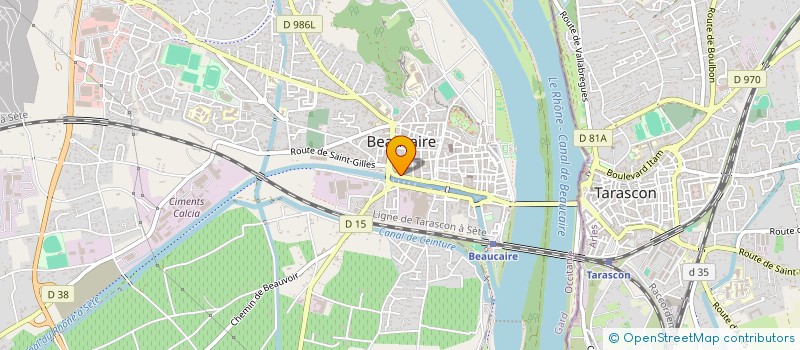 localisation de l'entreprise SCI DU TRIDENT  BEAUCAIRE