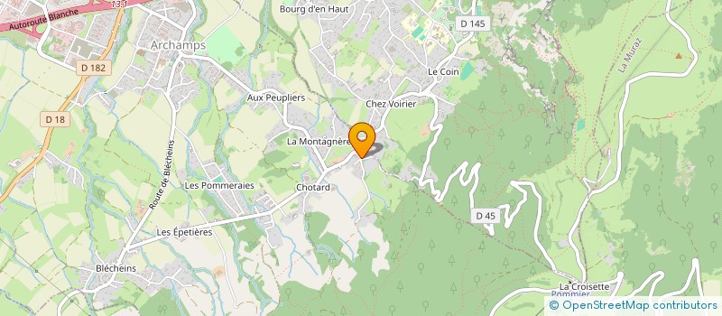 localisation de l'entreprise SCI DU TRIDENT DES ARAVIS  ARCHAMPS