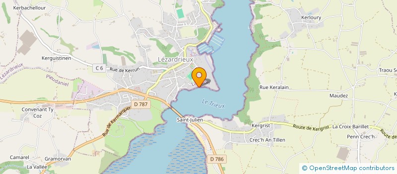 localisation de l'entreprise SCI DU TRIEUX  LEZARDRIEUX