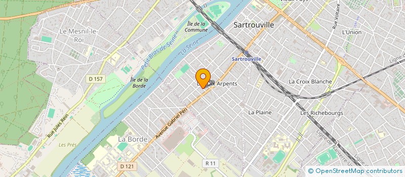 localisation de l'entreprise SCI DU TRIJUMEAU  SARTROUVILLE