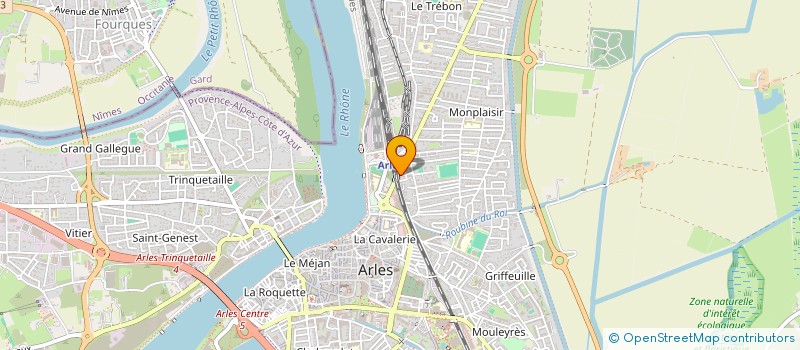 localisation de l'entreprise SCI DU TRIO à ARLES