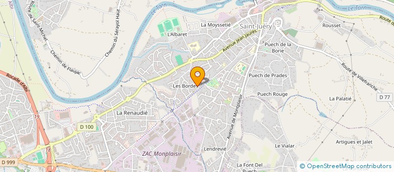 localisation de l'entreprise SCI DU TRIOL  SAINT JUERY