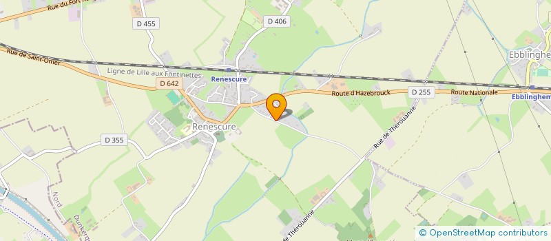 localisation de l'entreprise SCI DU TRIOLET  RENESCURE