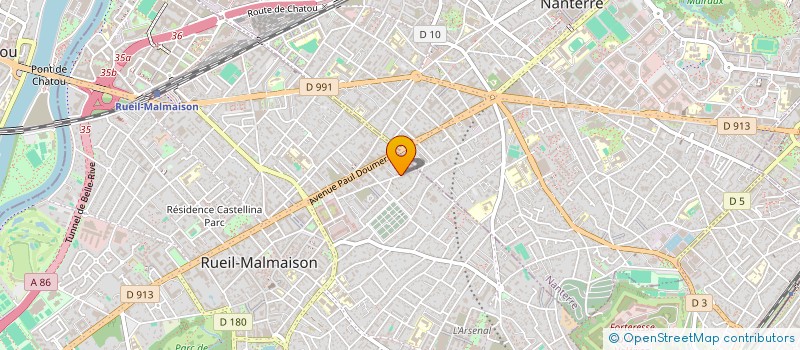 localisation de l'entreprise SCI DU TRIPTYQUE à RUEIL-MALMAISON