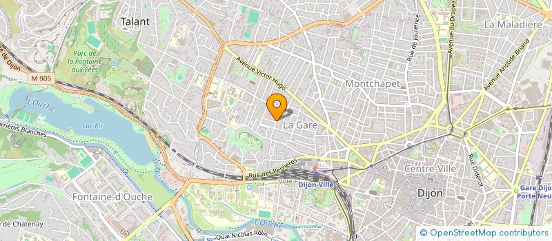 localisation de l'entreprise SCI DU TRITON à DIJON