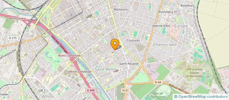 localisation de l'entreprise SCI DU TROJEUR  REIMS