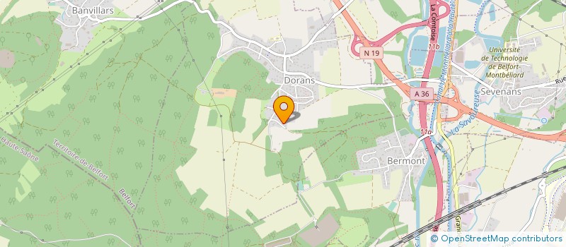 localisation de l'entreprise SCI DU TROLLEY  DORANS