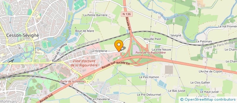 localisation de l'entreprise SCI DU TROU N 19 à CESSON-SEVIGNE