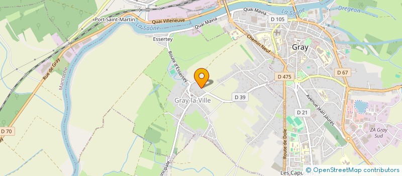 localisation de l'entreprise SCI DU TROUHOT  GRAY-LA-VILLE