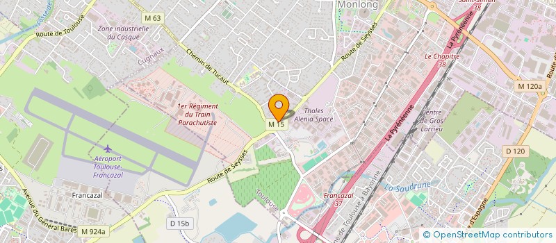 localisation de l'entreprise SCI DU TUCAUT-SAULIERES à TOULOUSE