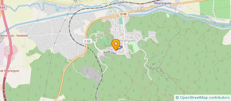 localisation de l'entreprise SCI DU TUFF  MEYRARGUES