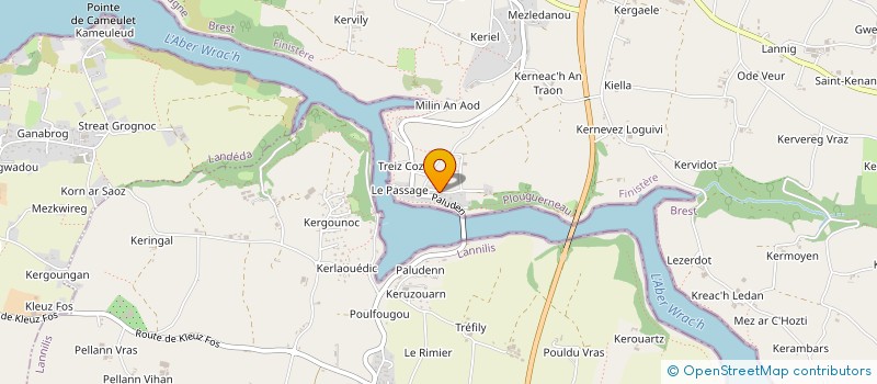 localisation de l'entreprise SCI DU TUMULUS  PLOUGUERNEAU