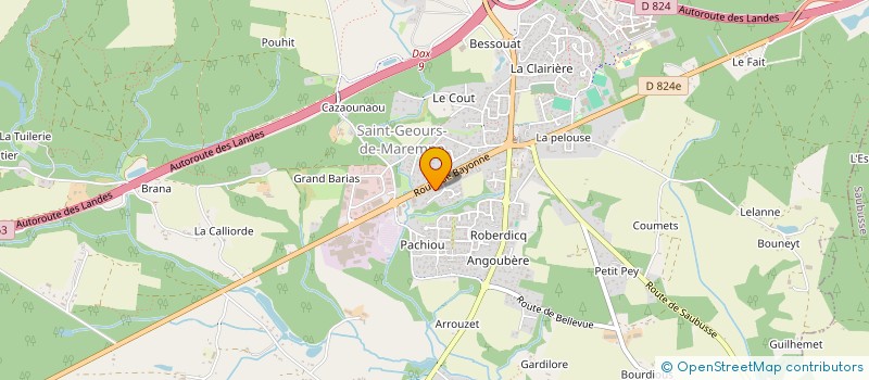localisation de l'entreprise SCI DU TUQUET à SAINT-GEOURS-DE-MAREMNE