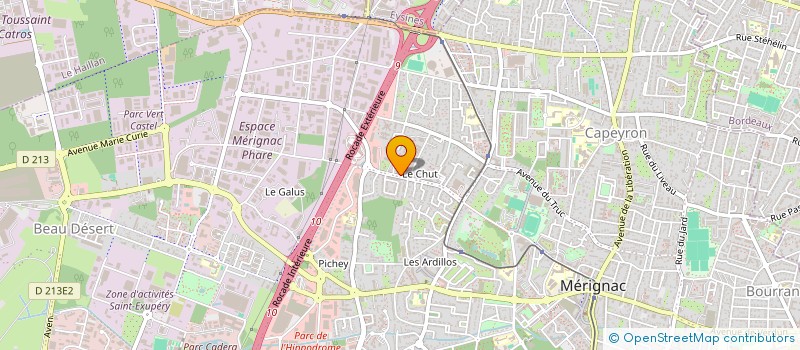 localisation de l'entreprise SCI DU TYMPAN ARSACAIS  MERIGNAC