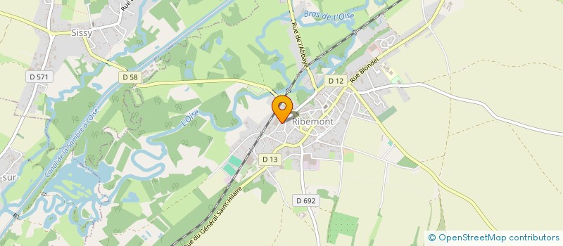 localisation de l'entreprise SCI DU UN F  BERTHENICOURT