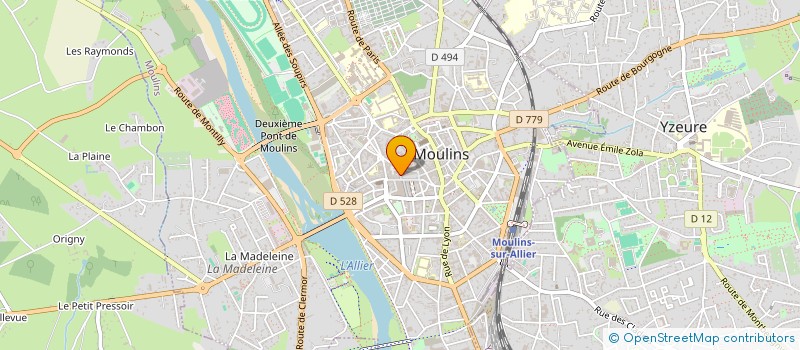 localisation de l'entreprise SCI DU V ALENCON à MOULINS