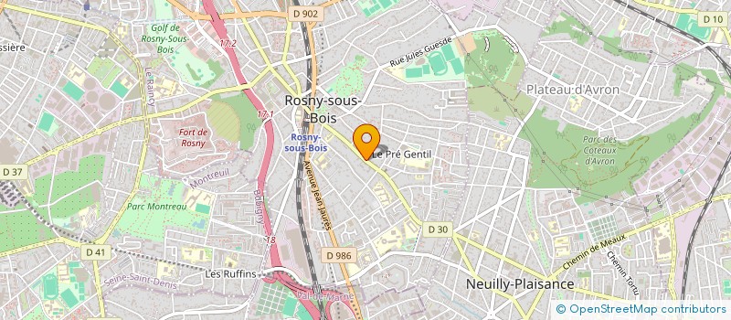 localisation de l'entreprise SCI DU VAAC à ROSNY-SOUS-BOIS