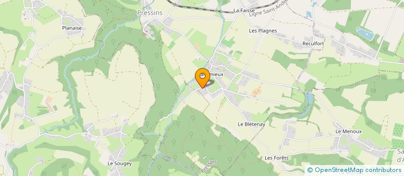 localisation de l'entreprise SCI DU VACHON  PRESSINS